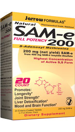 SAM-e 200 (200 mg 20 tablets) Jarrow Formulas