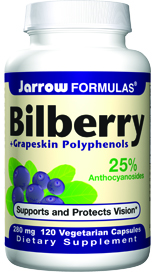 Bilberry plus Grapeskin Polyphenols (280 mg 120 capsules) Jarrow Formulas