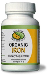 Organic Iron (60 vcaps) Medicinal Nutraceutics