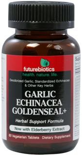 Garlic Echinacea Goldenseal plus (60 tabs) Futurebiotics