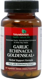 Garlic Echinacea Goldenseal plus (120 tabs) Futurebiotics