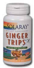 Ginger Trips (30 Gumlets) Solaray Vitamins