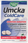 Umcka Cold Care Cherry Chewables (20 Tablets) Nature's Way