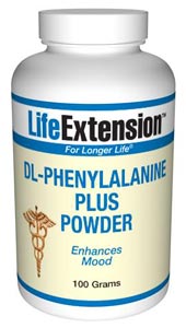 D,L-Phenylalanine Plus (with Vitamin C) (100 grams powder)* Life Extension