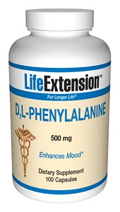D,L-Phenylalanine (500 mg 100 capsules)* Life Extension