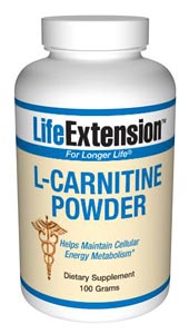 L-Carnitine Powder (100 grams)* Life Extension