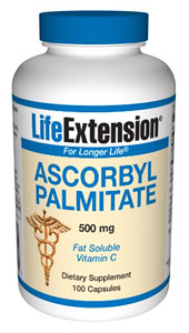 Ascorbyl Palmitate (500 mg 100 capsules)* Life Extension