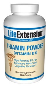 Thiamin Powder (Vitamin B1) (100 grams powder)* Life Extension