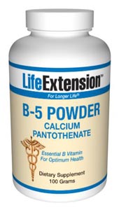 Vitamin B5 (100 grams powder)* Life Extension