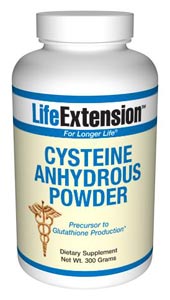 Cysteine Anhydrous (300 grams powder)* Life Extension