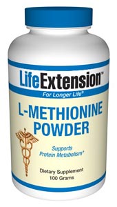L-Methionine (100 grams powder)* Life Extension