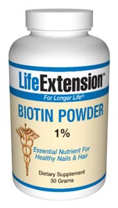 Biotin (30 grams powder)* Life Extension