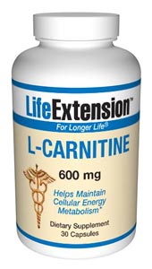 L-Carnitine (600 mg 30 capsules)* Life Extension