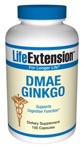 DMAE Ginkgo (100 capsules)* Life Extension