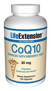 CoQ10 Enhanced with Brewer's Yeast (30 mg 100 capsules)* Life Extension
