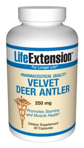 Velvet Deer Antler (250 mg 30 capsules)* Life Extension