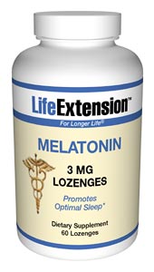 Melatonin (3 mg 60 lozenges (to be dissolved in the mouth))* Life Extension