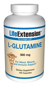 L-Glutamine (500 mg 100 capsules)* Life Extension