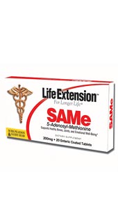 SAMe (S-adenosylmethionine) (200 mg 20 tablets)* Life Extension