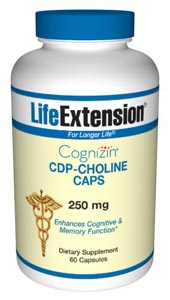 CDP-Choline Caps (250 mg 60 capsules)* Life Extension