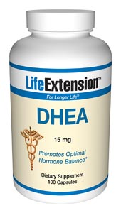 DHEA (Dehydroepiandrosterone) (15 mg 100 capsules)* Life Extension