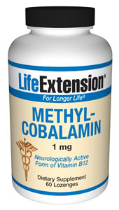 Methylcobalamin (1 mg 60 lozenges (to be dissolved in the mouth))* Life Extension