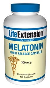Melatonin Timed Release (300 mcg 100 capsules)* Life Extension