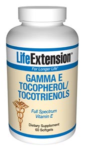 Gamma E Tocopherol/Tocotrienols (60 softgels)* Life Extension