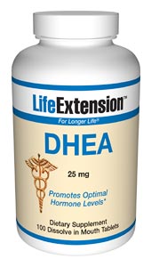 DHEA (dehydroepiandrosterone) (25 mg 100 dissolving tablets)* Life Extension