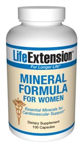Mineral Formula For Women (100 capsules)* Life Extension