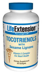 Tocotrienols with Sesame Lignans (60 softgels)* Life Extension