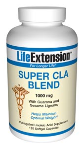 Super CLA Blend with Guarana and Sesame Lignans (1000 mg 120 softgels)* Life Extension