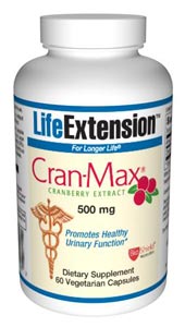 Cran-max Cranberry Extract (500 mg 60 vegetarian capsules)* Life Extension