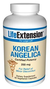 Korean Angelica (certified potency) (250 mg 60 vegetarian capsules)* Life Extension