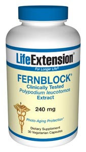Fernblock (240 mg 30 vegetarian capsules)* Life Extension