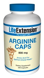 Arginine (800 mg 200 capsules)* Life Extension
