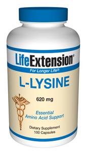 L-Lysine (620 mg 100 capsules)* Life Extension