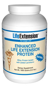 Enhanced Life Extension Whey Protein (Natural) (1000 grams powder)* Life Extension