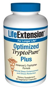 Optimized TryptoPure� Plus (90 vegetarian capsules)* Life Extension
