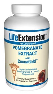 Pomegranate Extract with CocoaGold� (30 vegetarian capsules)* Life Extension