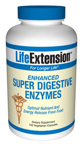 Enhanced Super Digestive Enzymes (100 vegetarian capsules)* Life Extension