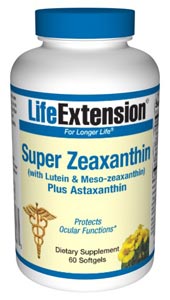Super Zeaxanthin with Lutein & Meso-zeaxanthin Plus Astaxanthin (60 softgels)* Life Extension
