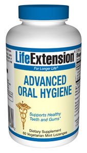 Advanced Oral Hygiene (60 vegetarian mint lozenges)* Life Extension
