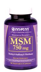 MSM Methyl Sulfonyl Methane (750mg 90 caps) Metabolic Response Modifiers