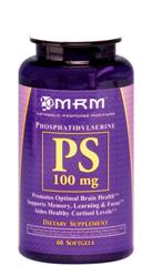 PS PhosphatidylSerine (100mg 60 gels) Metabolic Response Modifiers