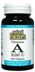 Vitamin A (10,000 IU 180 softgels) Natural Factors