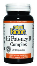 High Potency Vitamin B Complex (50 mg 90 capsules) Natural Factors