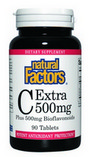 Vitamin C Extra (500 mg) with Bioflavanoids (500 mg)(90 tablets) Natural Factors