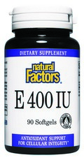 Vitamin E Mixed d-Alpha Tocopherol (400 IU 90 softgels) Natural Factors