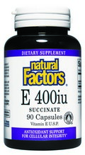 Vitamin E Dry Form (400 IU (90 capsules) Natural Factors